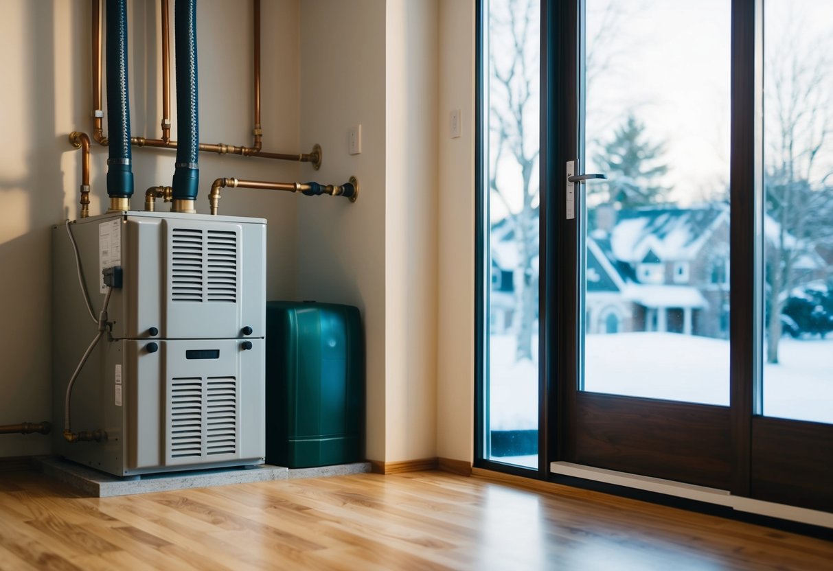 A cozy home with insulated pipes, sealed windows, and a well-maintained furnace to protect against winter's chill